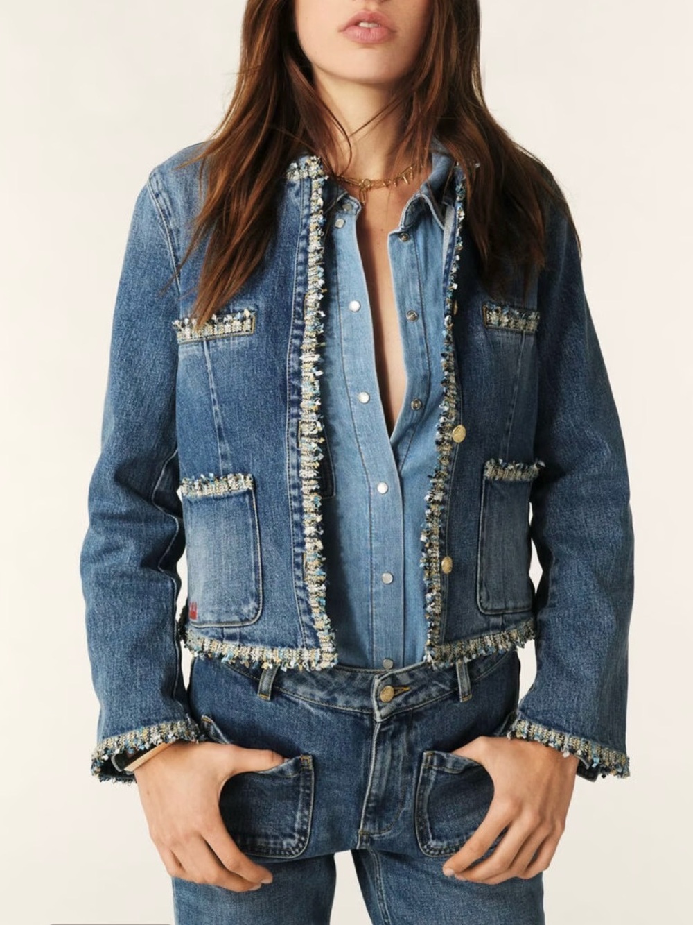ba&sh Biouna Denim Jacket